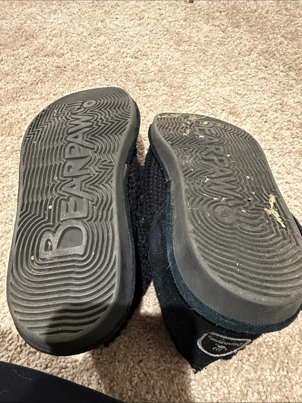 BearPaw Women’s Black Knit Cuffed Boots